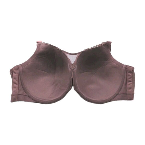 Lane Bryant Cacique Women Bra Full Coverage Lightly Lined 42DD Purple Lace - Picture 8 of 10